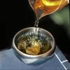 Tasses de thé Ensemble chinois Céramique Maker Jianzhan Baihua Footless Bowl Capacité de 100 ml Poids d'environ 175 g de température élevée