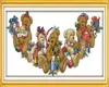 Christmas Bears Doll Home Decor Paintings Handmade Cross Stitch Brodery Needlework Ensembles comptés Impression sur toile DMC 14CT 11CT2160563