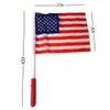 Светодиод 4 -й американские флаги Рука июль День Независимости День США Баннер ПАТРИОТИЧЕСКИЙ Дни Партийный флаг с аксессуарами парада света