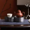 Tea Trays Gourd Ancient Tin Old Pot Tray Retro Dry Pour Table Plate Water Drop Container Mat Storage