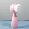 5KG4 Cleaning Facial cleaning brush with handle for skin care portable pores deep cleaning pink 1-type salon dust removal d240510