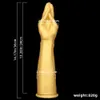 Extra Large Golden Silicone Long Palm Dildo Fisting Masturbator Anal Plug Realistic Penis Big Dick 240511