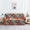 Stol täcker Seikano Bohemian Sofa Stretch Corner Couch Cover Mandala Elastic Slipcover For Living Room Home Decor Seat Protector