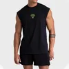 Summer Breattable Sports Vest Män LoSe Sleeveless Running Undershirts Training Basketball Fitness Tank Tops 240513