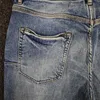 Jeans pour hommes Purple Classic Denim Mid Indigo Tint Vintage Low Rise Skinny Snow Wash Arrivée Drop