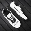 Casual Shoes Forudesign Women Dreating Air Mesh Cartoon Equipment Print Ladies Lace Up Zapatos