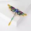 Spille Beauterry Trendy smalto Dragonfly Rhinestone Dragonfly For Women UNISEX Insect Pins Casual Party Accessori Regali