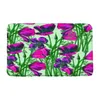 Bath Mats Watercolor Flower Leaves Mat Colorful Plant Floral Spring Flannel Bathroom Decor Rug Doormat Non Slip Backing Room Foot Pad