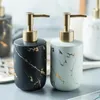 Flytande tvåldispenser nordisk enkel keramisk hand sanitizer flaska schampo duschgel desinfectant förvaring badrum toalettpump