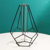 Vases Geometric Iron Line Vase Terrarium Simple Retro Metal Plant Holder Modern Nordic Hydroponic Wrought