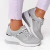 Chaussures décontractées Sneakers pour femmes Clearance 2024 dames Summer Fashion Cuir Lace Up Round Head Sports en vente pour femmes épaisses respirantes en vente