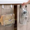 Kök förvaring robust potten lock rack rostfritt stål rymdbesparande väggmonterad skåp dörrhängare