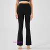 Diseñador de AAA Lul cómodo Pantalones de yoga de deportes para mujeres Nuevos Pies anchos de cintura alta sin incomodidad