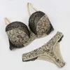 BRAS SETS NEW SEXY BCDE CUP BH BH SET FÖR WOMENS LACE LADY Ultratin Breattable Push Up Underwear Seamless Floral Bacd Stängning Underkläder Y240513