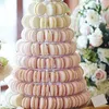 Bakningsformar 2x 10 Tier Cupcake Holder Stand Round Macaron Tower Clear Cake Display Rack för bröllop födelsedagsfestdekor