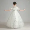 Robe de fille robe pour enfants fille de la princesse de la princesse du piano moelleux