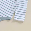 Kledingsets Baby katoenen kledingset gestreepte jumpsuit 3 6 9 12 18 maanden oud Baby ClothingL2405