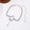 Anklets Women Double-layer Rhinestone Anklet Shining Star Beach Ladies Jewelry Wholesale