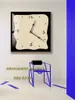 Wall Clocks Home fashion wall clock Korean graffiti cartoon art mute clock table painting block meter box wall clock