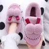 Pantoufles coton hommes couple en gros couple coréen version mignon chaussures en peluche