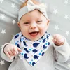 O059 Bibs Burp Cloths Baby Bib Bandana Bandana adapté aux garçons et filles 100% biologique Coton Absorbant doux Alimentation bébé D240513