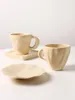 Cups Saucers Ceramic Cup Set Coffee For Office Christmas Decoration Tazas Kitchen Bar Drinkware Chirstams Gifts Jaar 2024 Mok