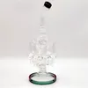 14 pouces 8 bras grandes poulopus multi-couleurs champagne rigagagne fabuleux d'oeuf de gamiah verre bang gréage recycler tuyaux d'eau bongs pipe fumée 14 mm articulation féminine entrepôt américain