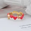 Designer Westwoods Saturns Classic Love Ring Versatile Two Tone Sweet Style pour les femmes Nail