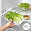 Opslagflessen 1 stks hangende keuken Organisator koelkast ei fruitdoos lade type voedsel scherper accessoires koelkast plank