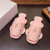 Designer Funny Personalized Slippers Mens Wearing Externally in Summer Home pink yellow Non slip Soft Sole Couples Stepping Feeling Cool sandal for Women