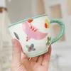 Mugs Creative Cartoon Thermal Personality Breakfast Cereal Cute Ceramic Milk Household Large Capacity Coffee Oatmeal Cup