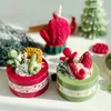 5Pcs Candles Christmas Cake Candles Scented Candles Home Decoration Gingerbread Man Cookies Fragance Candles