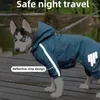 Abbigliamento per cani torable piccolo impermeabile a quattro zampe impermeabile abbigliamento tutto inclusivo con piedi orsacchiotto abiti da giorno piovoso
