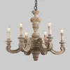 Kroonluchters Romeinse pilaar houten gebarsten hanglampen Italiaans murano retro kroonluchter vintage elegante slaapkamer woonkamer licht