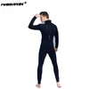 Women's Swimwear Wetsuit Men Full Body Diving Suits 3mm Neoprene Back Zip Long Sleeve Skin For Swimming Snorkeling Surfing Rafting