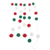 Украшение вечеринки Рождественская шерстяная шерстяная струна красное зеленое белое дерево вокруг торговых торговых центров