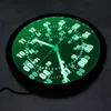 Orologio da parete tempo militare 24 ore Visualizza segno neon orologio da parete con retroilluminazione a led fuso orario del mondo amatoriale neon orologio a parete a led