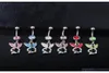 6 cores umbigo umbigo anéis de piercing jóias corporal acessórios Moda Charm 20 Pcslot Mix Colors TO1HD6094535