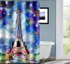 Tende da doccia Eiffel Tower Tenda decorazione per bagno arte