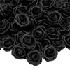 Fleurs décoratives 100 / 50pcs 7cm fausses roses en mousse artificielles têtes sans tige pour décorations de mariage arrangements floraux