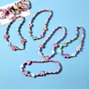 Pendant Necklaces Girl Bead Toy Necklace+Bracelet Unicorn Baby Handmade Necklace Accessories Princess Childrens Bird Gift J240513