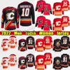 Vin #10 Jonathan Huberdeau Reverse Retro Hockey Jersey #91 Nazem Kadri Flames #25 Jacob Markstrom Elias Lindholm Andrew Mangiapane Tyler Tof