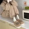 Kapdy Vrouwen Tryb Schattige Winter Thuis Katoen Schoenen Student Indoor Kawaii Grappige