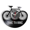 Horloges murales Temps de vélo d'inspiration Inspiration Citation de la maison Corloge murale de vélo de montagne