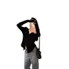 Kobiety projektantka T-shirt nowicjusz Trójkąt do szycia Bambus Fibre Rame Pads w kształcie ochrony przeciwsłonecznej leniwy styl wszechstronny baza kardigan nu94