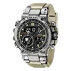Relógios de pulso SMAEL 8093 SPORT assistir à prova d'água 5bar Dual Time's Watches Men Watches Resistentes Alarm Clock Men