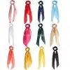 Acessórios para o cabelo Vintage Scrunchies de cetim vintage Banda de cabelo laço Ties Ribbon Scrunchie Ponytail Portador de borracha decoração de corda de borracha