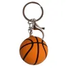 PARTINE Favor PVC Ball Kecheschains Sports Baseball Tennis Basketball Keychain Pendant Lage Decoration Key Chain Keyring Drop Livrot Ho Dhuqg