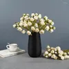 Fiori decorativi 7 teste per sempre rosa di alta qualità fiore artificiale Flor secco per la casa per la casa e la decorazione della festa del giardino