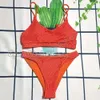 Designer Womens Fashion Message de bain confortable Bikinis de plage réversible Souet du maillot de bain STRIE LETTER MODÈLE DE BAINS SIIT